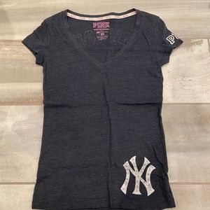 PINK Yankees Tee